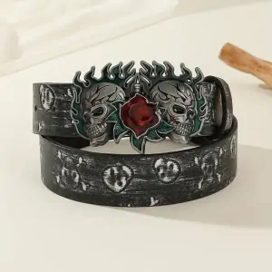 Opasek Skull Rose