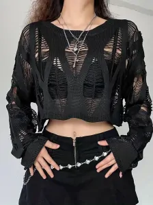 Svetr Cut Out Crop