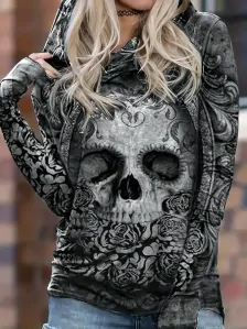 Mikina Ghotic Skull