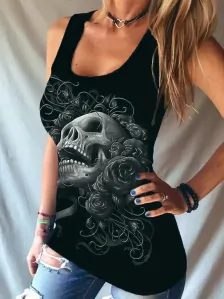 Tričko Skull Black Ghost