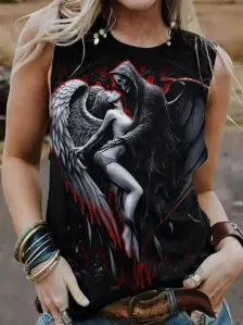 Tričko Skull Angel