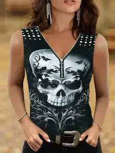 Tričko top Skull