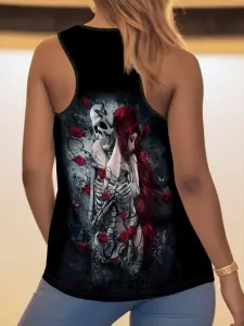 Tričko top Skull Love