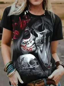 Tričko Skull Kiss