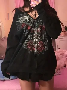 Mikina Skull Hoodie
