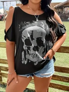 Tričko Skull White