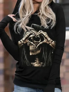 Mikina Skull Heart