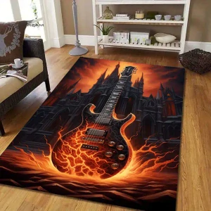 Koberec Guitar Flames Castle