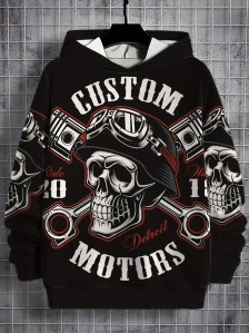 Mikina Detroit Skull