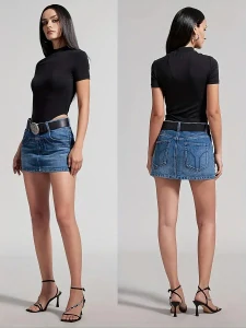 Minisukně Jeans Rock