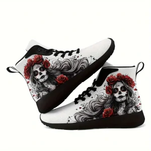 Tenisky Witch Rose Black and Whithe