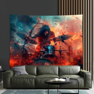 Tapisérie Drumms Fire