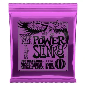 2220 Ernie Ball Power Slinky Nickel Wound Electric Guitar Strings .011 - .048 - struny na elektrickou kytaru