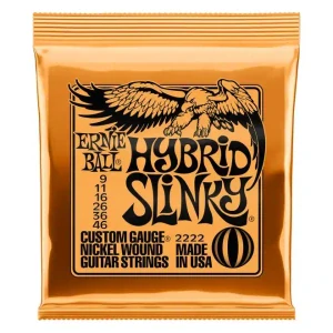 2222 Ernie Ball Hybrid Slinky Nickel Wound Electric Guitar Strings .009 - .046 - struny na elektrickou kytaru
