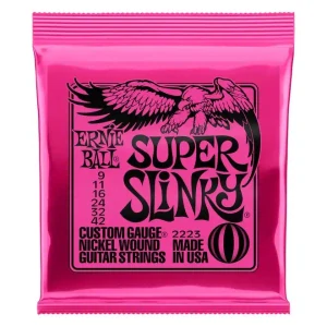2223 Ernie Ball Super Slinky Nickel Wound Electric Guitar Strings .009 - .042 - struny na elektrickou kytaru