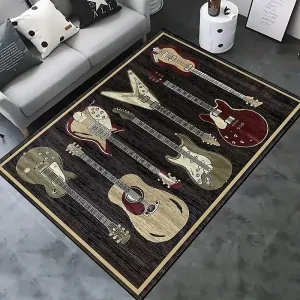 Koberec s kytarami