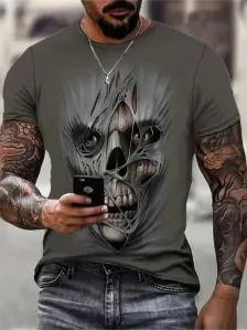 Tričko Skull Gray