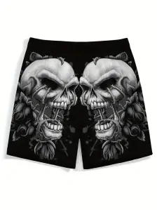 Kraťasy Skull Black
