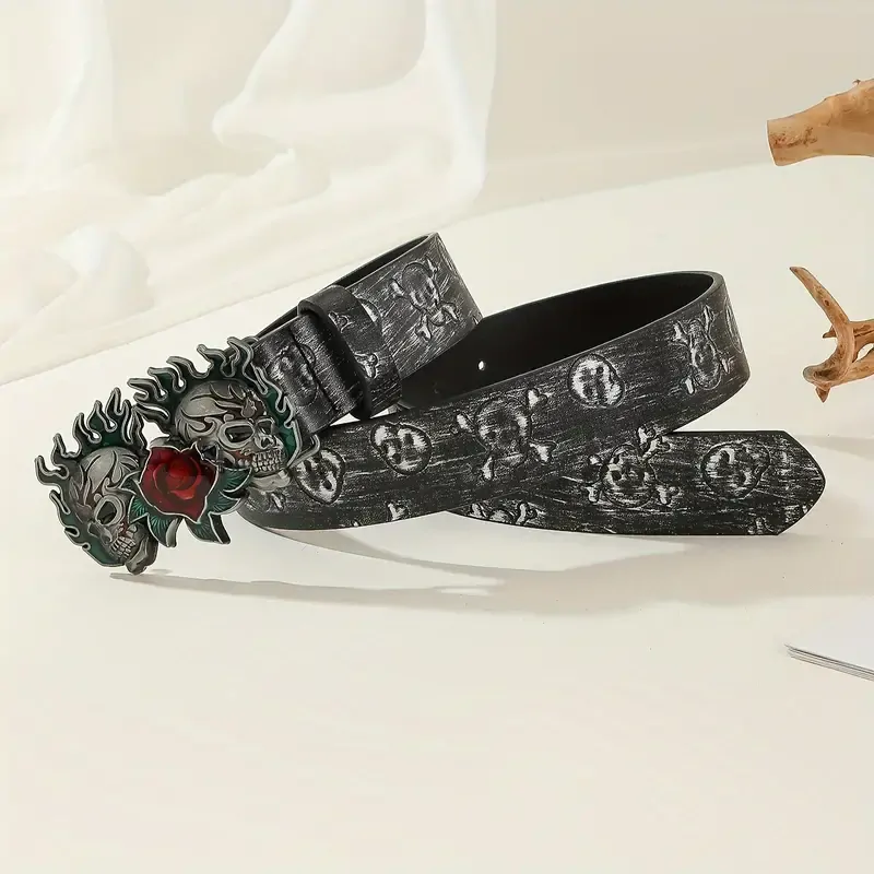Opasek Skull Rose