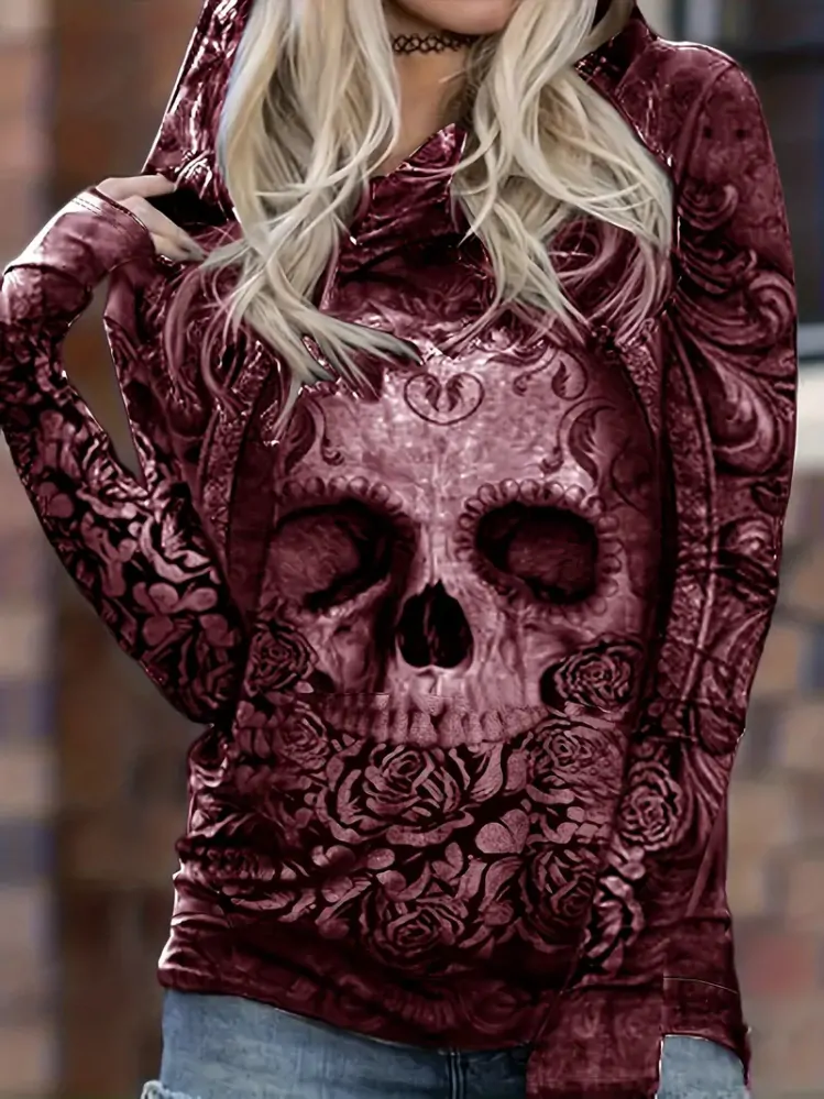 Mikina Ghotic Skull