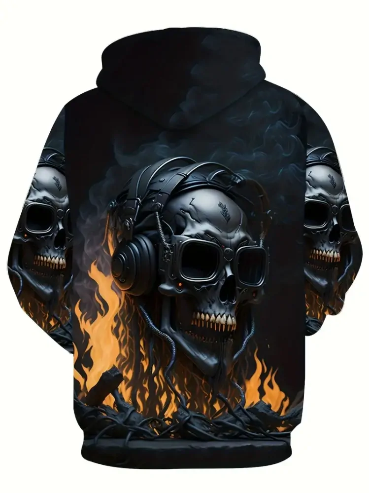 Mikina Skull Headphones