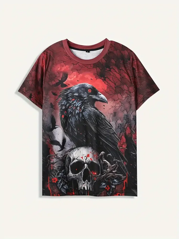 Tričko Skull Crow