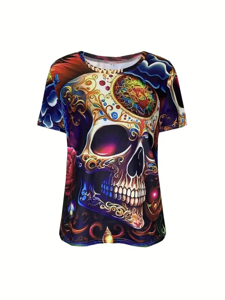 Tričko Crazy Skull