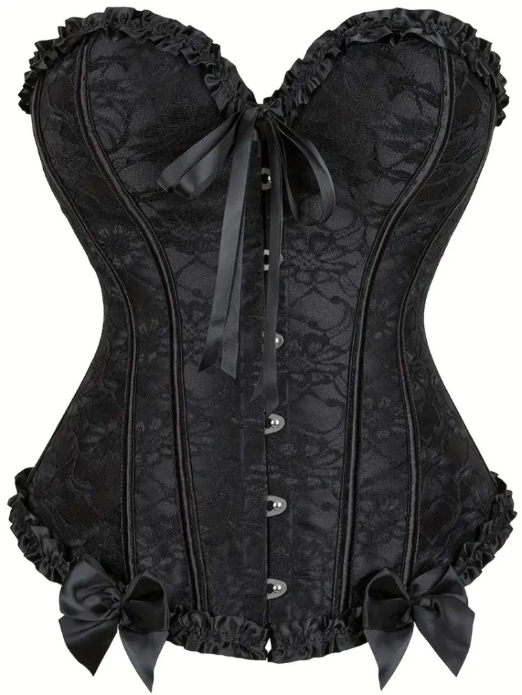 Korzet Bustier Red Black