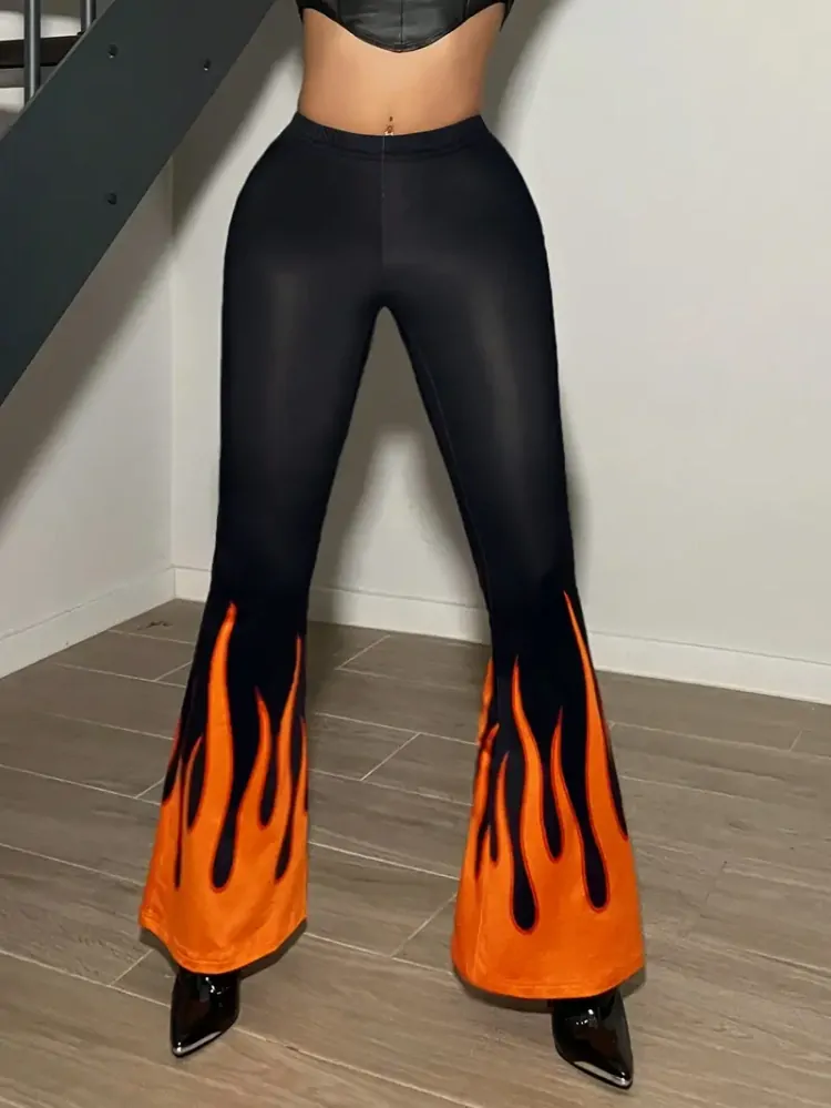 Kalhoty Rock Flames