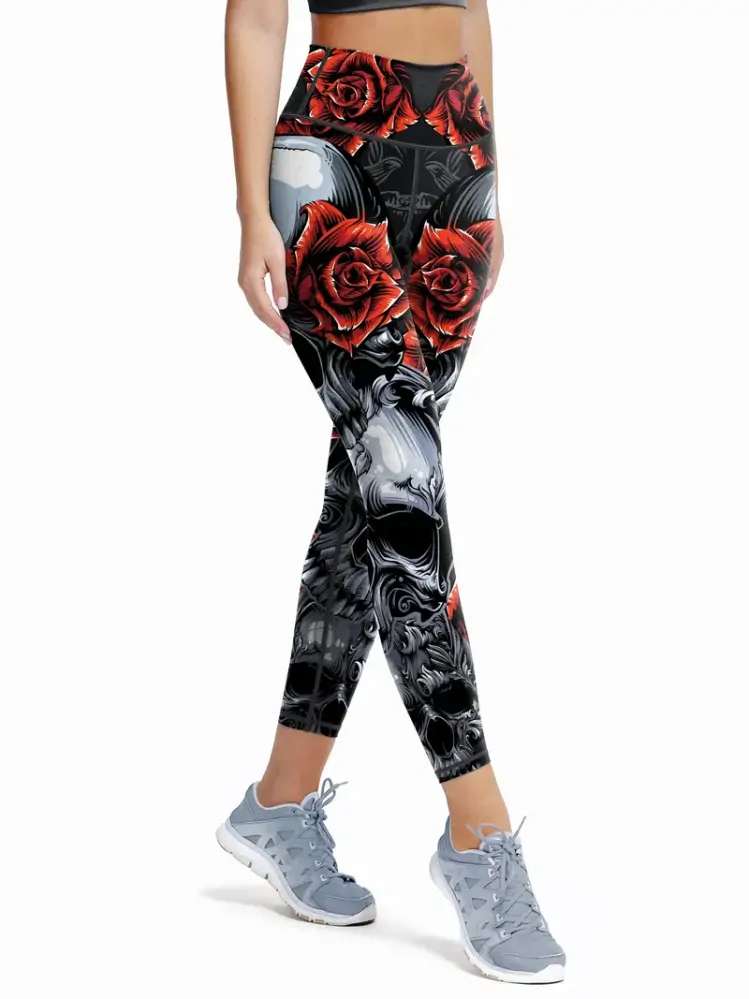 Legíny Skull Rose