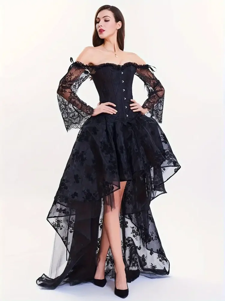Korzetové šaty Lady Black