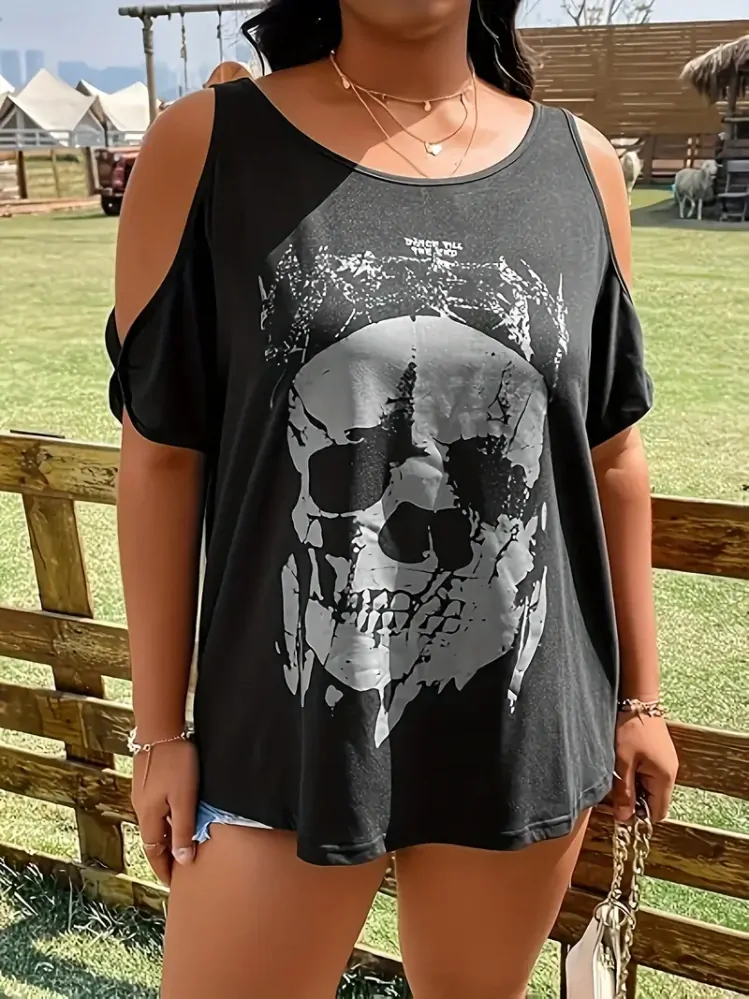 Tričko Skull White