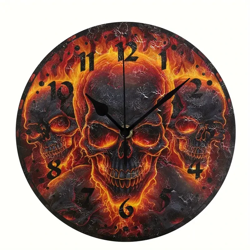 Hodiny Skull Fire