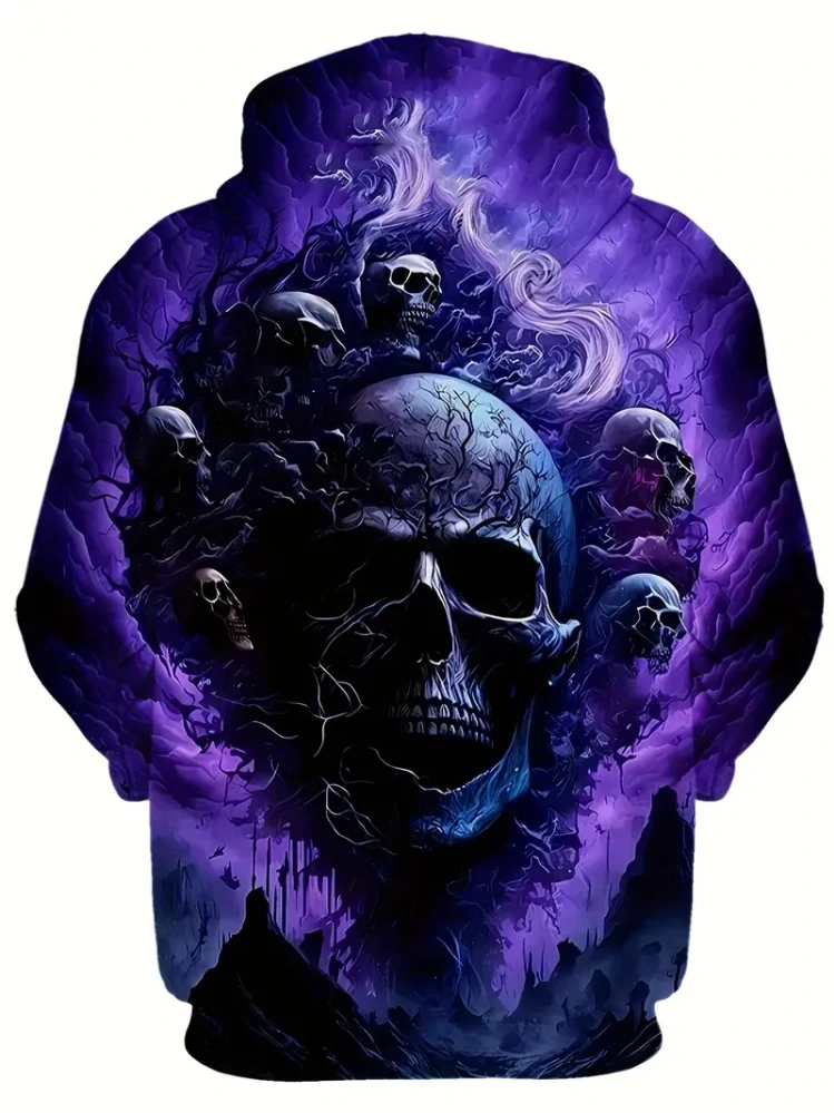 Mikina Purple Skull