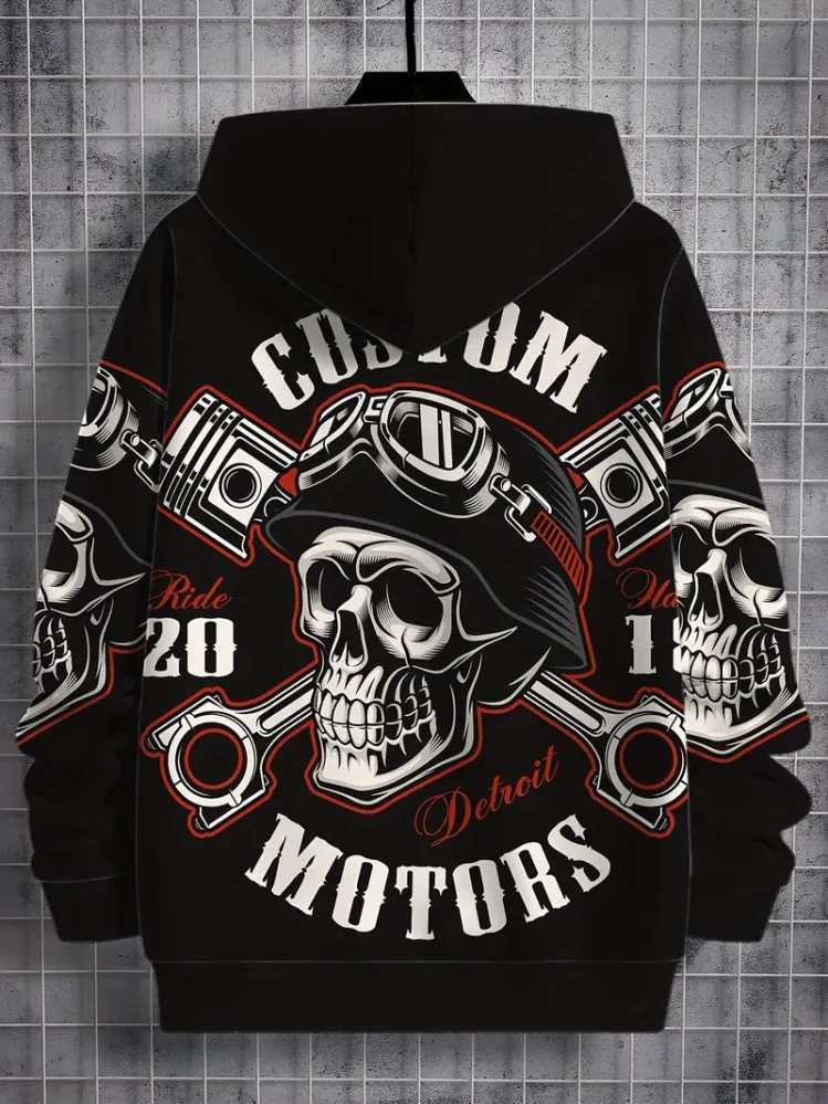 Mikina Detroit Skull