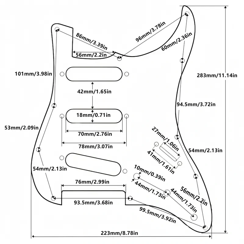 Pickguard SSS Strat