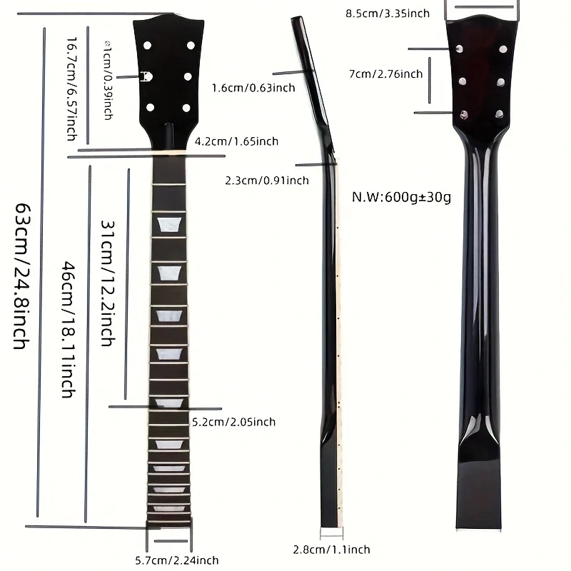 Kytarový krk LP22