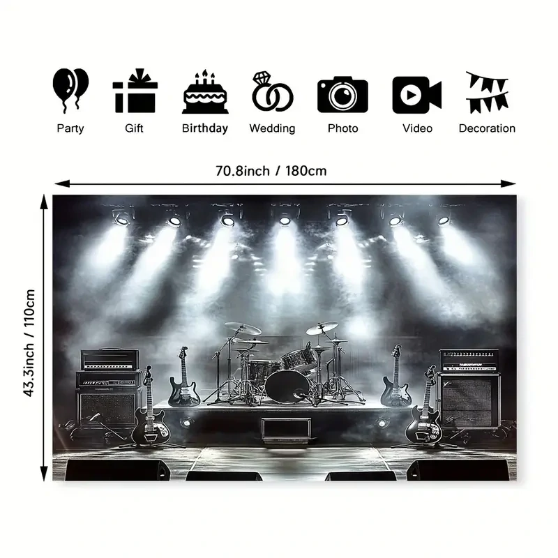 Tapisérie Rock Stage