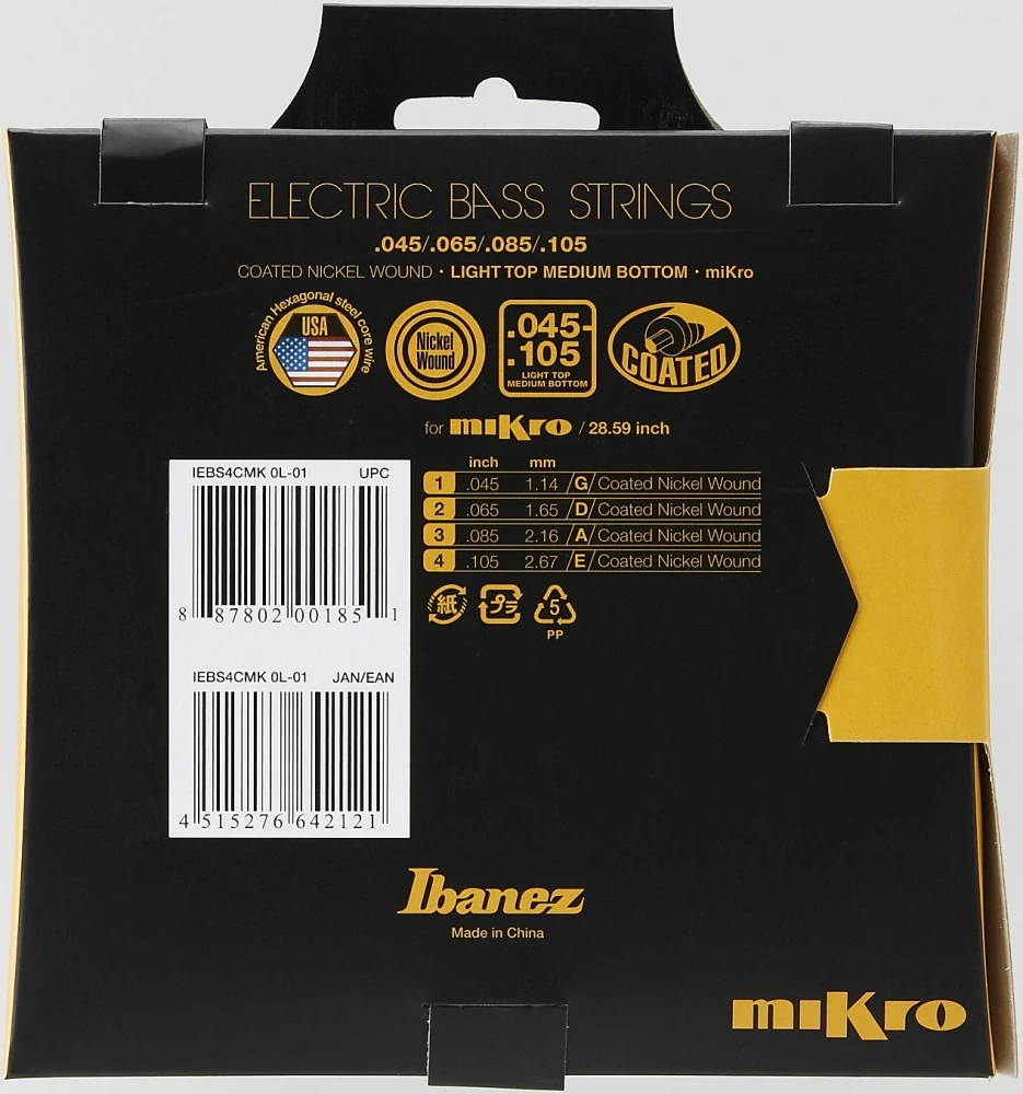 IBANEZ String Set for 4 String Bass - Mikro Scale