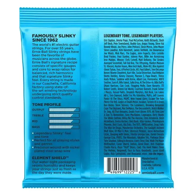 2225 Ernie Ball Extra Slinky Nickel Wound Electric Guitar Strings .008 - .038 - struny na elektrickou kytaru