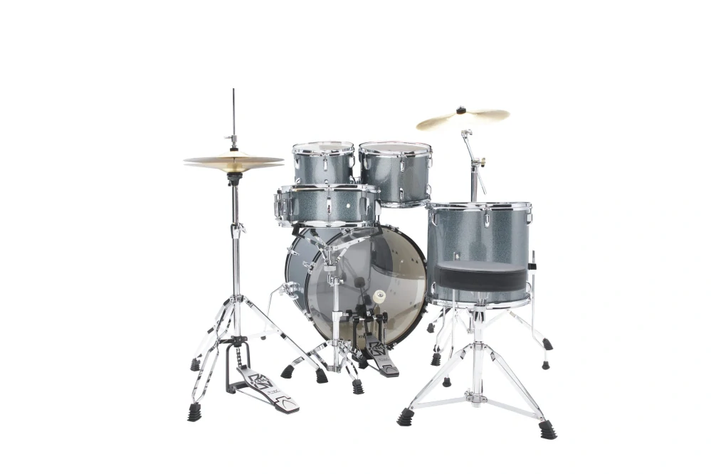 TAMA Stagestar Drum Set 5 pcs (22" BD) - Sea Blue Mist/Chrome HW + MEINL Cymbals BCS Cymbal Set