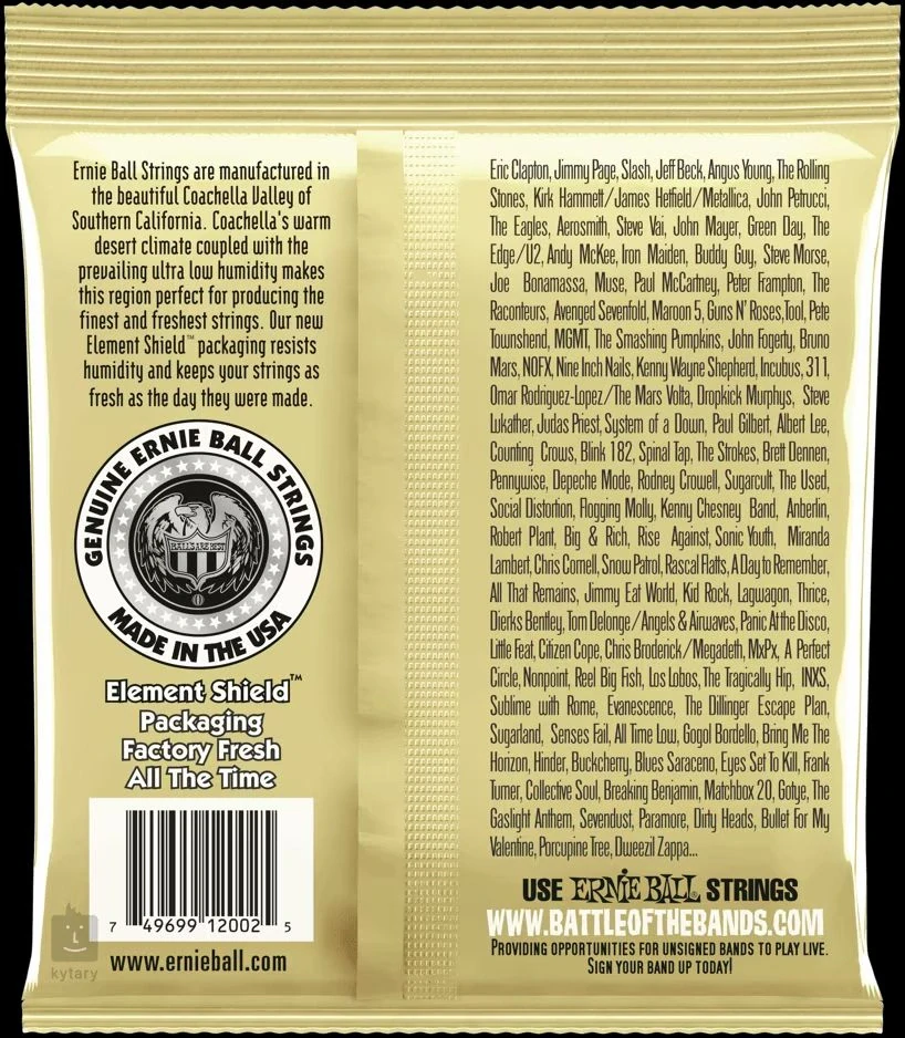 2002 Ernie Ball Earthwood Medium .013 - .056 Acoustic 80/20 Bronze - struny na akustickou kytaru