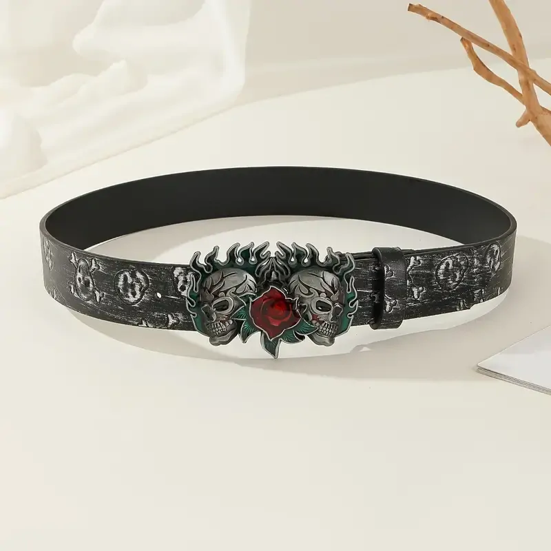 Opasek Skull Rose
