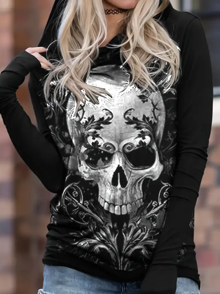 Mikina Ghotic Skull