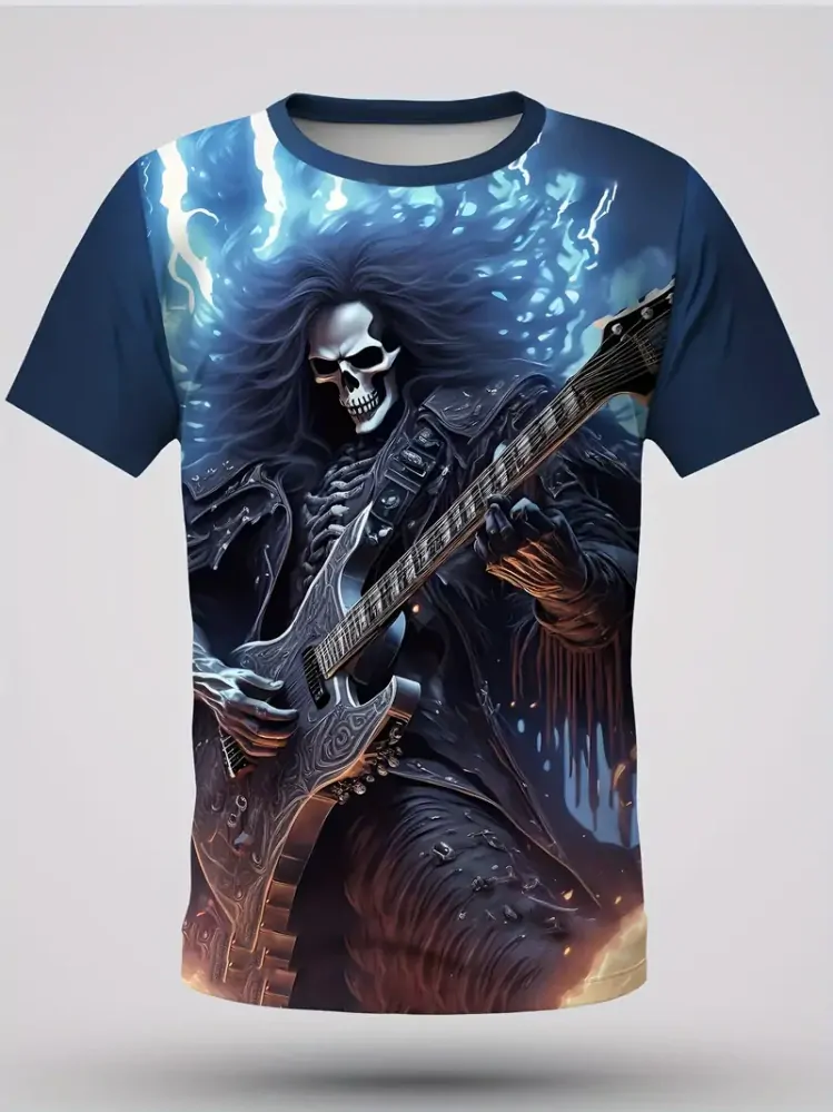 Tričko Skull Ghost Guitars