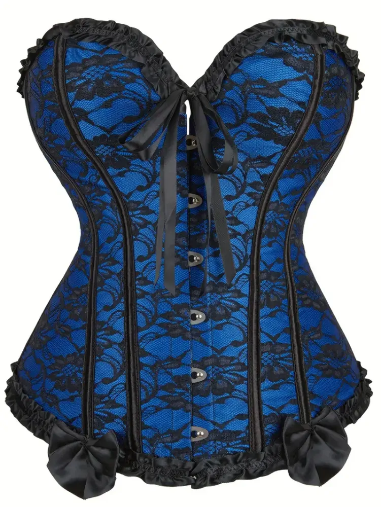 Korzet Bustier Red Black
