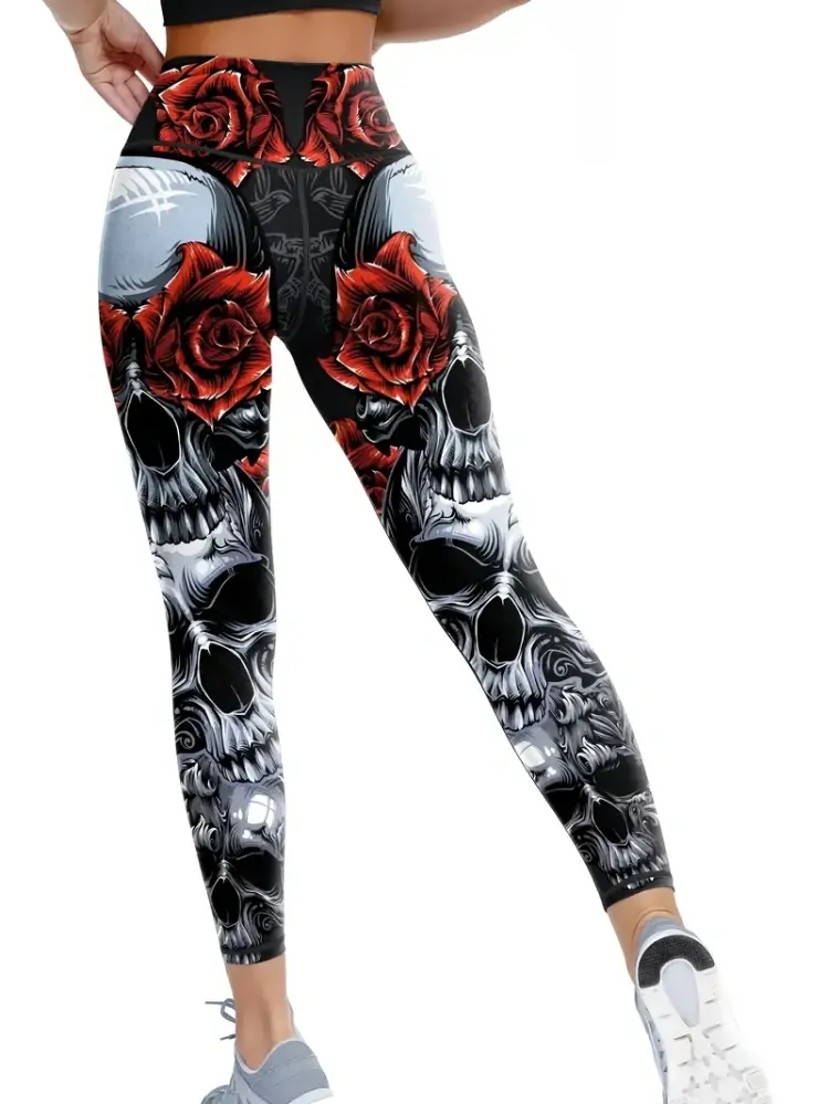 Legíny Skull Rose