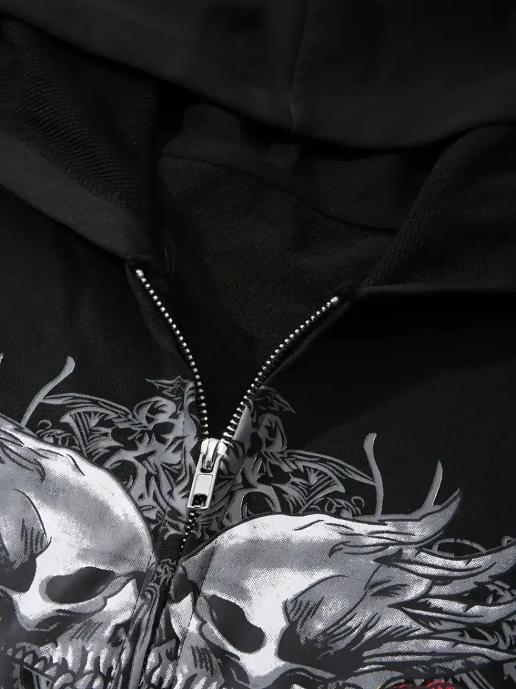 Mikina Skull Hoodie