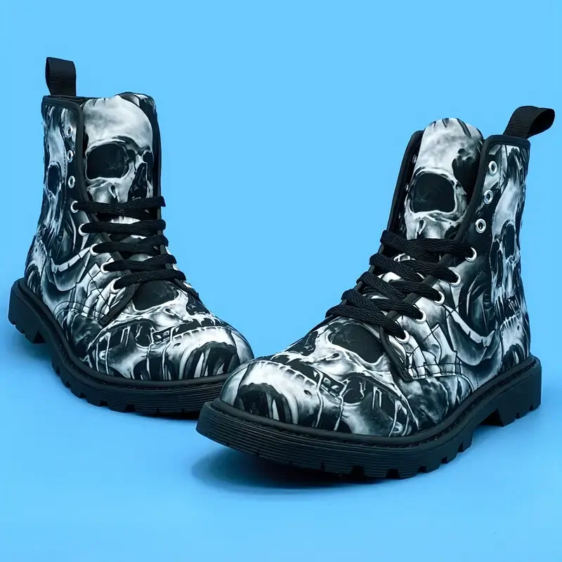 Boty Black Skull