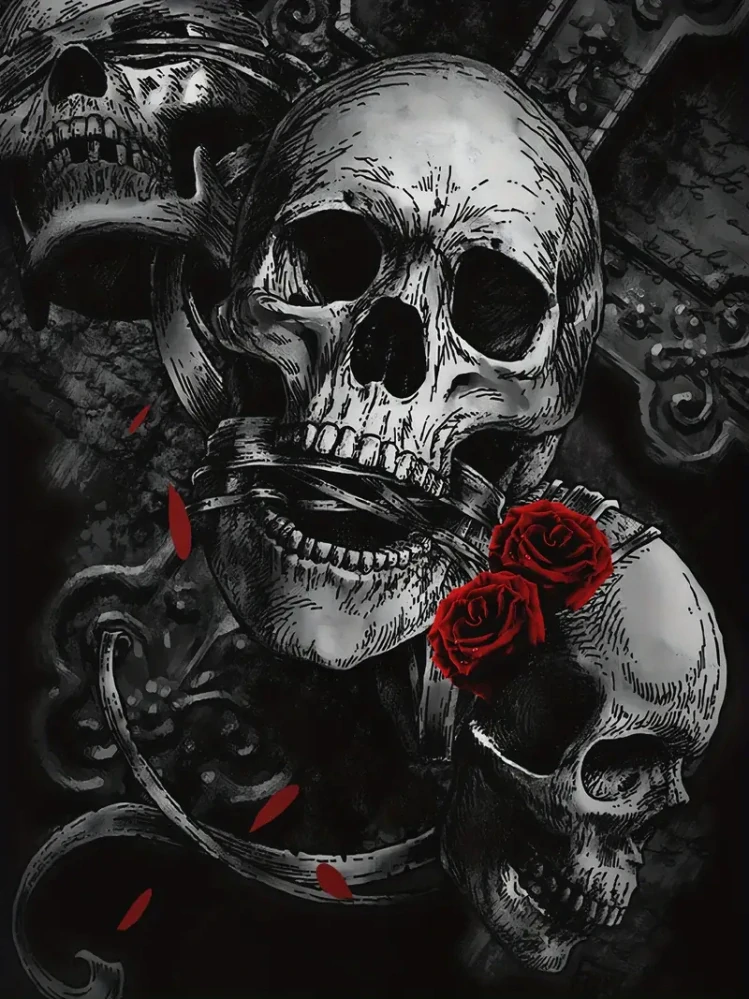 Mikina Skull Cross